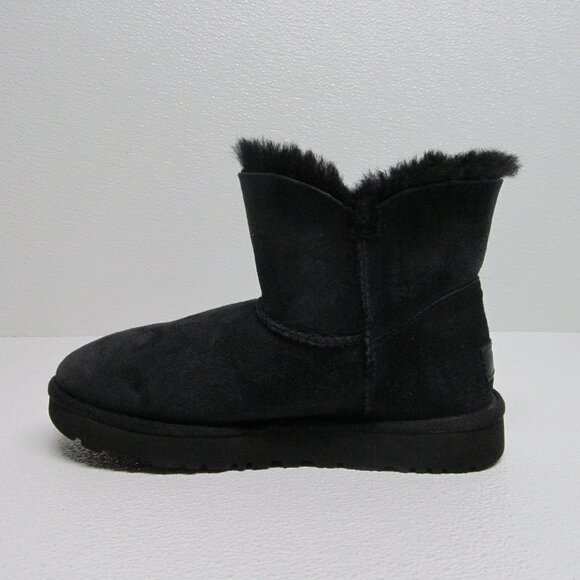 UGG Bailey Zip Mini Boot Leather Sheepskin size 7 - Picture 6 of 10